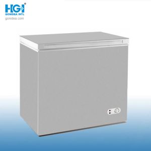 China Manual Defrost Glass Door Chest Freezer Mechanical Temperature Control on sale