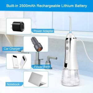 Hotel Waterproof Oral Irrigator Water Flosser 3 - 5h Charging