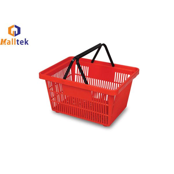 Buy Supermarket 21L Tapered HDPP Plastic Grocery Basket at wholesale prices