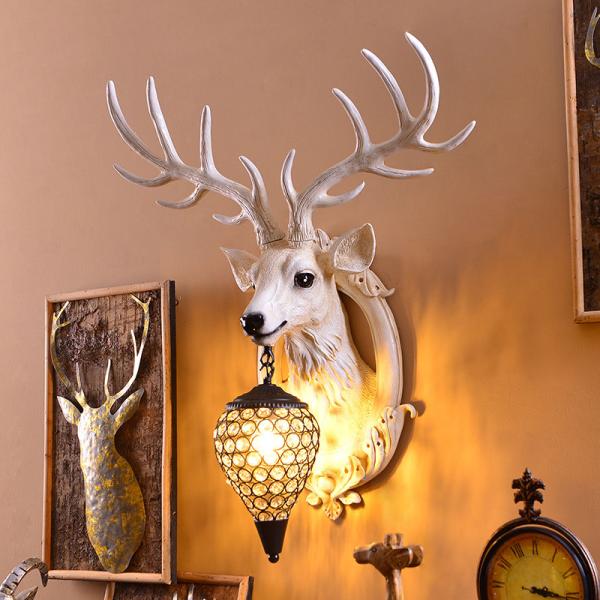 Antlers Indoor Led Wall Light Led Decoration for Wall Rustic Interior Lighting (WH-VR-64)