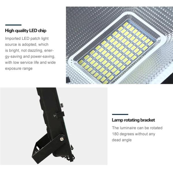 Super Bright Outdoor Solar Flood Light , Aluminum Alloy Body Waterproof LED Wall Lamp