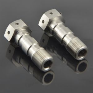 Anti Corrosion Titanium Motorcycle Parts GR5 Oil Banjo Bolts M10 X 1.25 X 21