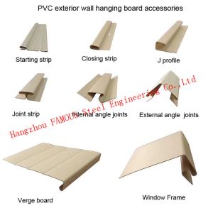 light steel house exterior hanging board Customized Colored PVC Waterproof
