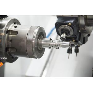 Horizontal Metal CNC Turning And Milling Machine Live Tool And Normal Turret