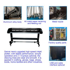 Automatic Grade High Precision Inkjet Fabric Cutting Plotter for Manufacturing