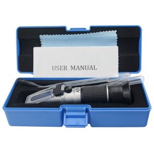 0-40% Brix Alcohol 0-25% Wine Sugar Refractometer OEM/ODM Dual Scale Portable