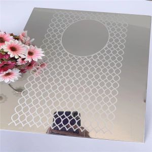 Super Mirror Etched Stainless Steel Sheet Sustainable EN Standard