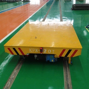 Shipyard Steel Rod Transport Battery Operated Motorized Transfer Car On Railroad