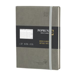 China Grey 8.75inchX10.5inch Large Academic Planner Eco Friendly Paper on sale