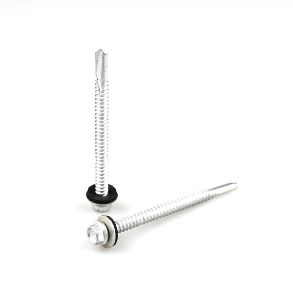 12 -14x75 Stainless Steel Self Drilling Roofing Screw Tek Bimetallic Screw With
