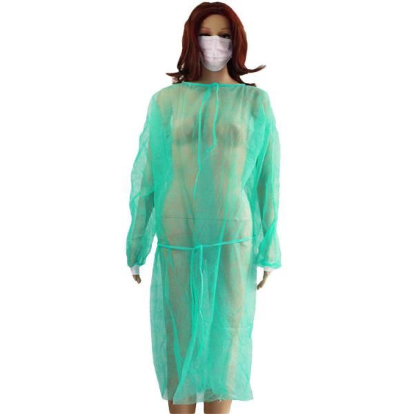 Buy Lightweight Non Woven Disposable Gown With Elastic And Knit Cuff at wholesale prices
