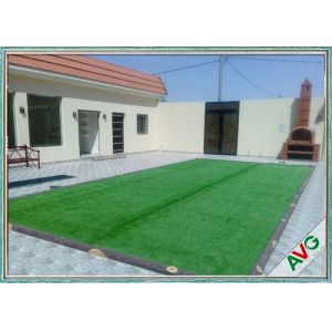 Fescue Yellow Landscaping Artificial Grass S Shape Yarn Shape