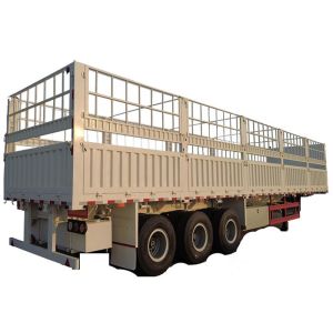 China 30-80T Cow Transport Trailer 2500mm Semi  Container Fence on sale