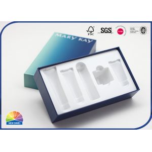 Glossy Paper Cardboard Box Cosmetic Gift Set Package With Tray