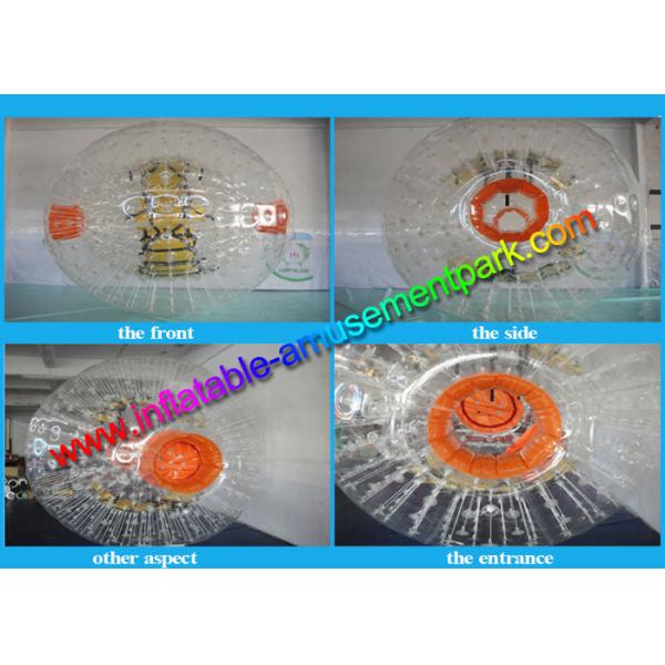 2.5m Inflatable Grass Body Zorbing Ball , Human Hamster Ball With PVC / TPU