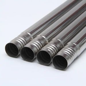 Seamless Welded Ss 201 Steel Hollow Pipe Customizable Thread Splicing