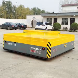 Precast Concrete Construction Trackless Transfer Trolley For Heavy Duty
