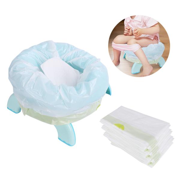 Customized Travel Potty Refill Bags With Absorbent Pads, Disposable Potty Chair