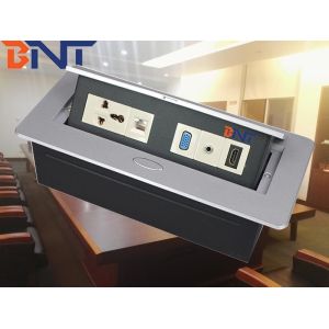 zinc alloy material silver with vga interface desk pop up socket