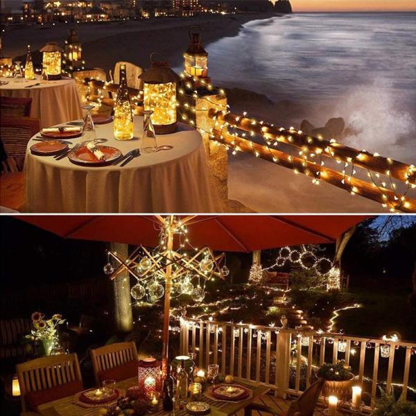 500 Copper Wire LED String Lights IP65 Decorative 50m Length For Christmas Tree