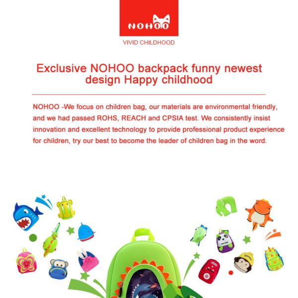 Lovely Dinosaur Kids Backpack , Kindergarten Backpacks For Boys