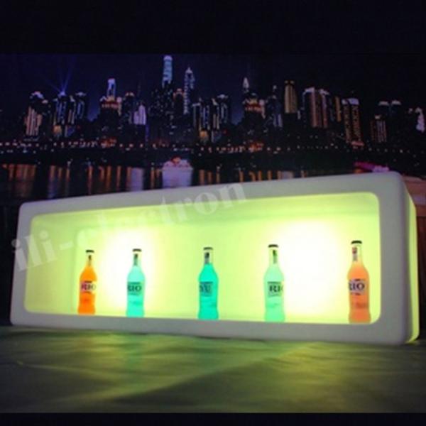 Illuminated Glowing Ice Bucket , Light Up Wine Cooler With Rechargeable Lithium Battery