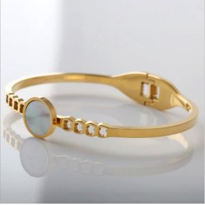 Simple Elegance Fashion Jewelry colorful Stainless Steel Bangle Bracelet For