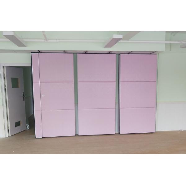 Melamine Board Folding Partition Walls For Five Star Hotel / Soundproof Sliding Room Dividers