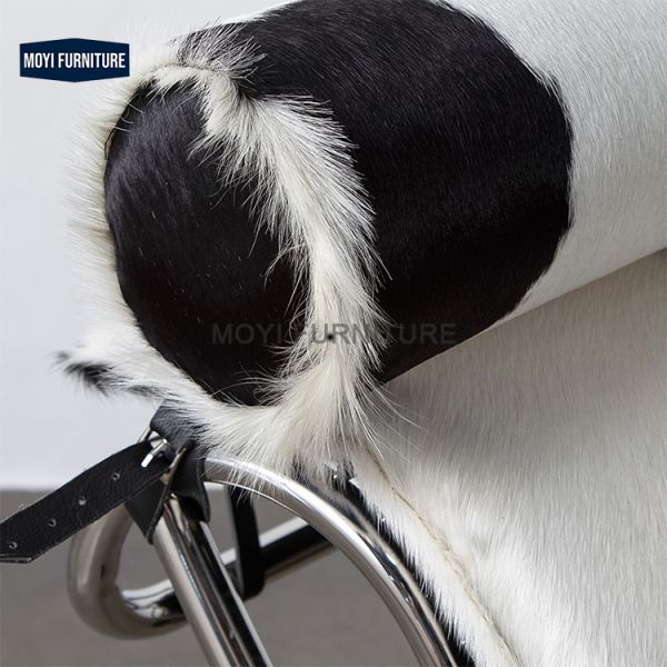 Home Furniture Leather Modern Fur Bedroom Hotel Lounge Chair Luxury Leisure Lounge Accent Chair Living Room Mail Packing Y