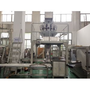 Food Snacks Semi Automatic Packing Machine 304SS With Multihead Weigher