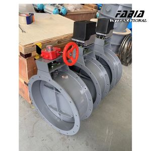 12 Inch Worm Gear Manual Butterfly Valve With Flange Connection And Soft Sealing