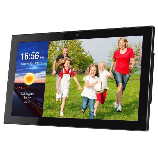 WiFi 19" Black Wall Mount Digital Electronic Picture Frame For NFT Advertising