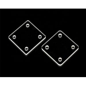 High Temperature Resistance Square Fused Silica Quartz Glass Sheet