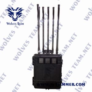 Quality Military Units Handheld Signal Jammer 500 Meters GSM WIFI GPS 8 Bands for sale