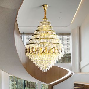 Customized Luxury Crystal Chandelier E14 For Wedding Hotel