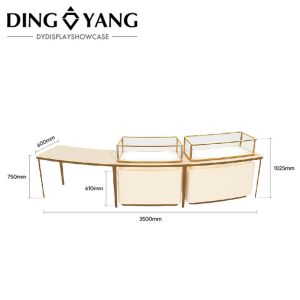 Nice Appearance Firm Structure Jewelry Display Counters , Provide Elegant