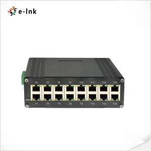 E-link Industrial 16-Port Gigabit PoE+ Ethernet Switch LNK-IMC016G Hardened DIN