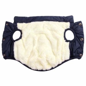 2 Layers Fleece Lined Warm Dog Jacket for Puppy Winter Cold Weather Dog Coat
