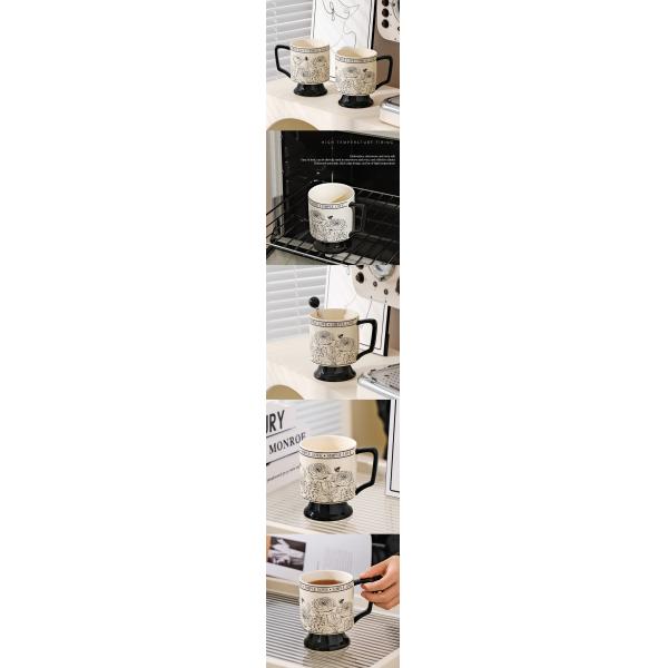 Retro Coffee Mugs Ideal for Serving Coffee Milk Tea Juice or Other Beverages