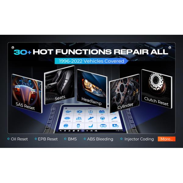 Autel MaxiPRO MP808S Bidirectional Scan Tool With ECU Coding Active Test 30+ Service Functions Work With MV105/MV108 Upg