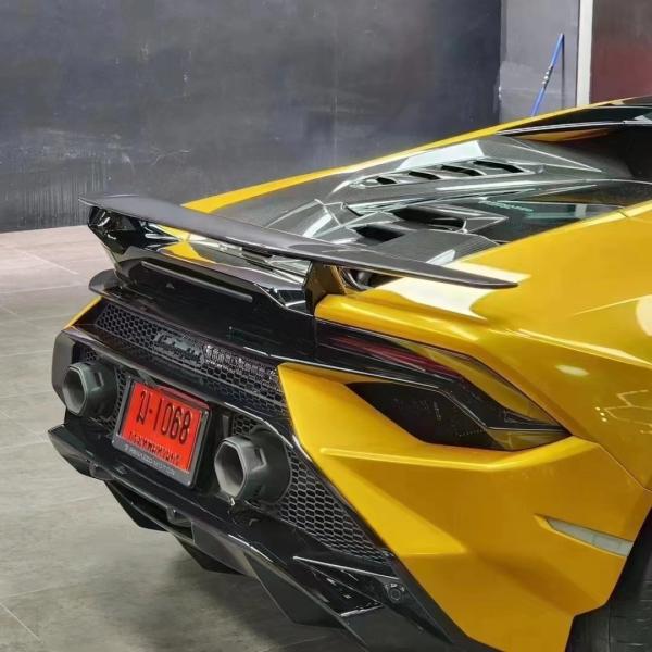 LP580 LP610 Lamborghini Huracan Evo Body Kit Tecnica Style Carbon Fiber Spoiler Wing