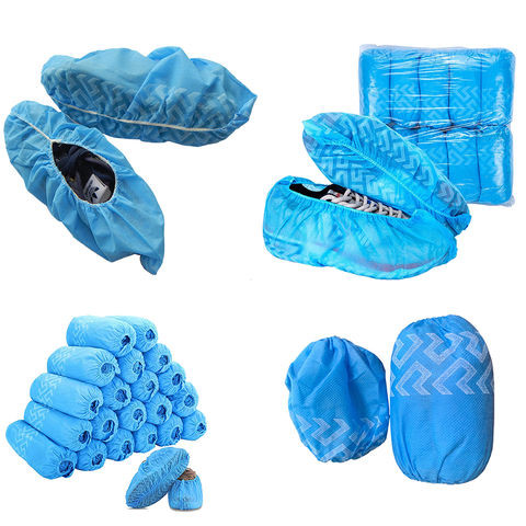 SMS PP Disposable Shoe Covers 40gsm With Normal Anti Skid For Home Use 41*16cm