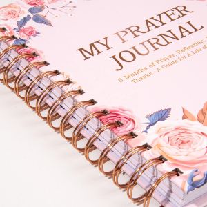 Custom Design Prayer Journal Hardcover Planner Spiral Agenda Notebook Gratitude