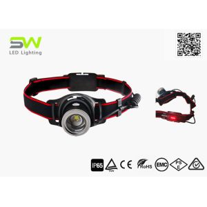 Magnetic Rechargeable High Lumen LED Headlamp Zoomable With Red Warning Lamp