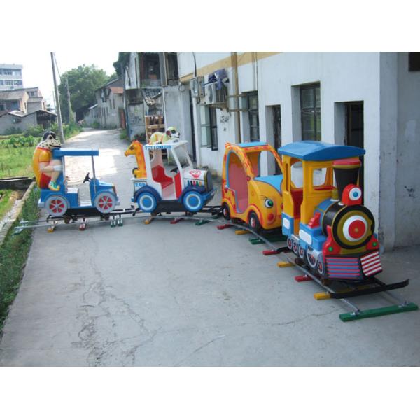 Large Capacity Outdoor Riding Train Set , Childrens Ride On Train In Theme Park