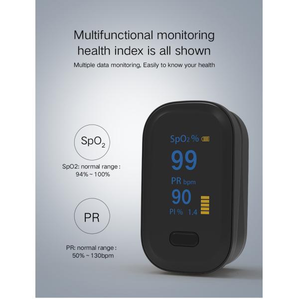 Finger Clip Medical Pulse Oximeter 86kPa - 106kPa 30mA Automatic Power Off
