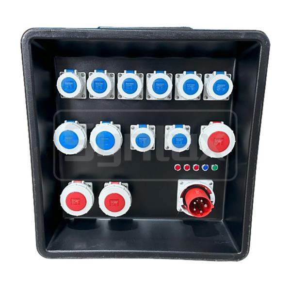 Syntax MD3 Three Phase 63A Sports Event Distro Box HDPE IP67 With RCBO For Qatar