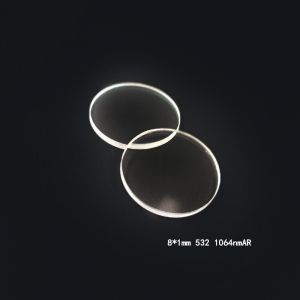 China Plano 8*1mm Laser Protective Lens 532 1064nmAR For Beauty Machine on sale