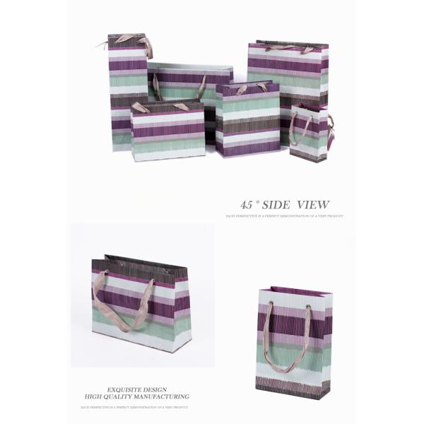 Custom China Printed Branded Paper Shopping Bags With Company Logo