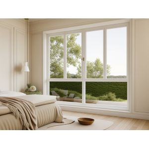 OEM / ODM Aluminium Frame Sliding Glass Window Waterproof AAMA